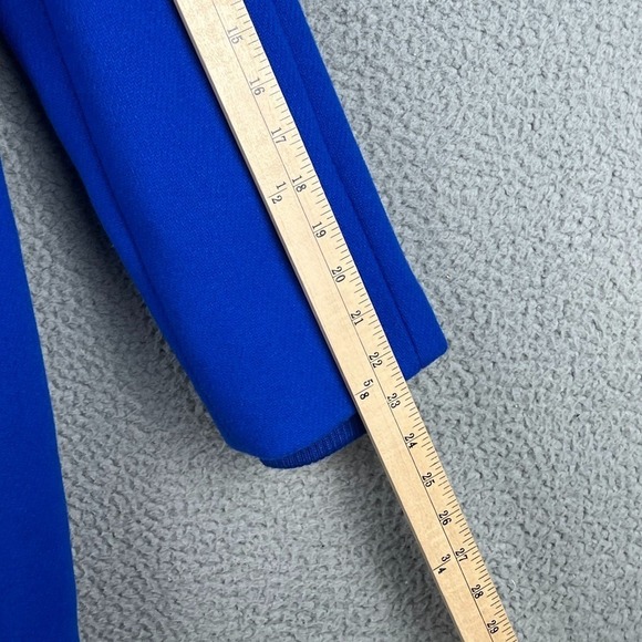 J. CREW Italian Stadium Cloth Lodge Italian Wool Coat Quilt Lined Blue Womens 6P - Picture 14 of 14